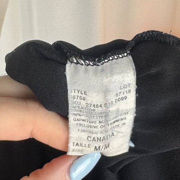 Vintage Le Château Black Mesh Asymmetric Dress Medium - Picture 6 of 7